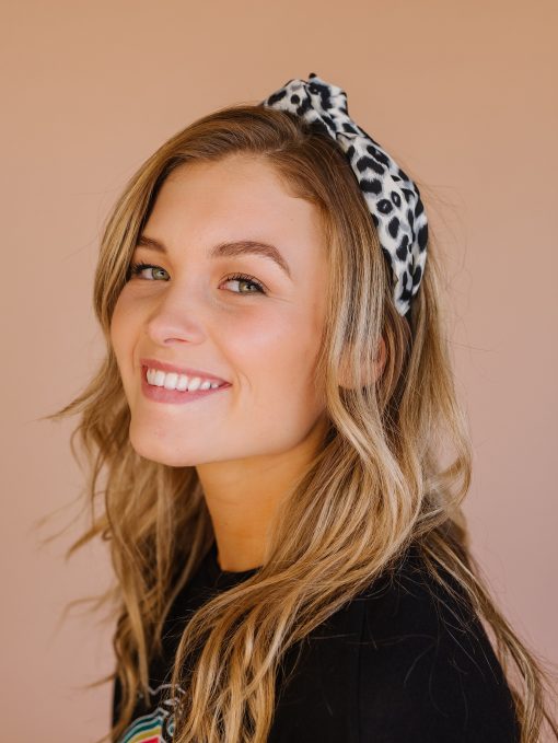 Elle Headband in Leopard Black - Image 3