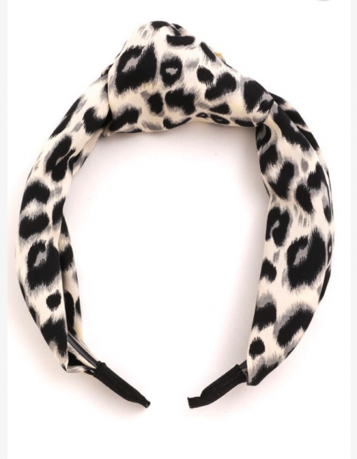 Elle Headband in Leopard Black - Image 4